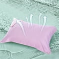 thumbnail image 1 of LHNFT Cooling Side Sleeper Pillow Cases - Curved Rayon Derived from Bamboo Pillowcase Cover- Breathable Cool Silky Soft Pillowcase for Hot Sleepers Hair and Skin, Queen Size 1 Piece, 20 * 30 Inches, 1 of 7