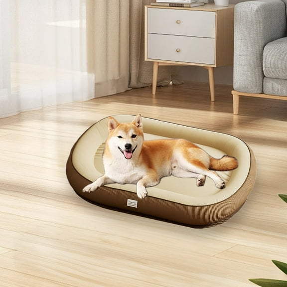 LHNFT Dog Beds Medium Sized Dog, Dog Crate Pad,Dog Bed for Crate,Indestructible Dog Bed, Dog Bed Soft Memory Foam Pet Sleeping Mat for Dogs Cats Warm Dog Kennel Removable Non-Slip Cat Nest