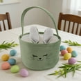 thumbnail image 1 of LHNFT Easter Bunny Baskets, Rabbit Handbag with Fluffy Ears for Easter Egg Hunt Stuffers Easter Gifts Baskets, 1 of 6