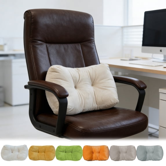 LHNFT Ergonomic Memory Foam Lumbar Support Pillow,for Office Chair,Car & Desk,Backrest Pad for Lower Back Pain Relief