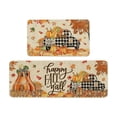 thumbnail image 1 of LHNFT Fall Decorations for Home, Fall Kitchen Rugs Set of 2, Autumn Pumpkin Truck Kitchen Mats Decor 16x24-16x47 Inch, 1 of 6