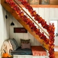 thumbnail image 1 of LHNFT Fall Garland Maple Leaf, 5.6Ft/Piece Hanging Vine Garland Artificial Autumn Foliage Garland Thanksgiving Decor for Home Wedding Fireplace Party Christmas, 1 of 6