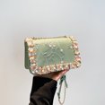 thumbnail image 1 of LHNFT Flower Evening Handbags Chain Strap Square Shoulder Bag Crossbody Bag Crystals Rhinestone Clutch Purse, 1 of 9