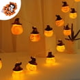 thumbnail image 1 of LHNFT Halloween Pumpkin String Lights, LED Battery Operated Pumpkin Lights, 10Ft 20 LED Holiday Lights for Indoor Outdoor Decor Halloween Costumes Party Decorations, 1 of 6