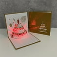 thumbnail image 1 of LHNFT Happy Birthday Card, 5.9*5.9 inches 3D stereo Musical Birthday Card, 3D Card with Light, Blowable Candle, Handmade Greeting Card for Kids, Best Birthday Idea for Daughter Niece, 1 of 2