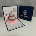 thumbnail image 1 of LHNFT Happy Birthday Card, 5.9*5.9 inches 3D stereo Musical Birthday Card, 3D Card with Light, Blowable Candle, Handmade Greeting Card for Kids, Birthday Idea for Daughter Niece, 1 of 1