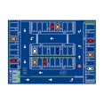 thumbnail image 1 of LHNFT Kids Rug, Children's Room Rug, Fun Car Park Kids Play Mat, Rail City Living Carpet, Washable Non-Slip Children's Carpet, 40x60cm, 1 of 5