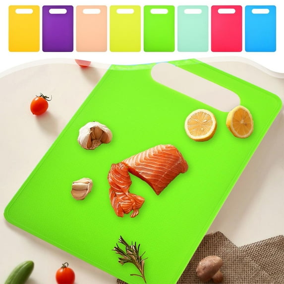 LHNFT Kitchen Flexible Plastic Cutting Board Mats, Vegetable Fruit Meat Cutting Board Mats Kitchen Accessories Non Slip Cutting Mat