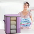 LHNFT Large Clothes Storage Bags, Foldable Blanket with Lids and handle