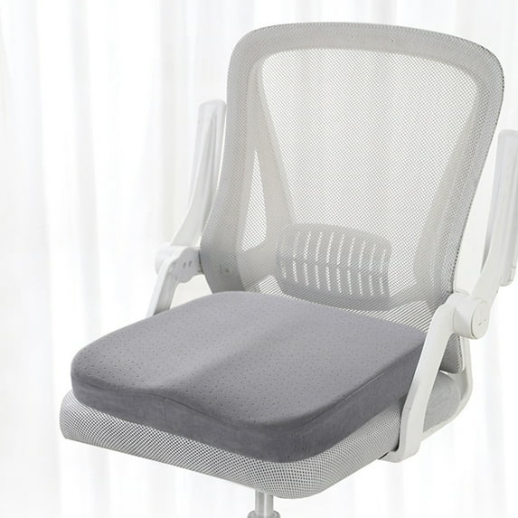 LHNFT Large Seat Cushion, Office Chair Cushion for Long Sitting, Memory Foam Chair Pad Cushion for Tailbone, Low Back Pain Relief, Non-Slip Seat Cushions for Office Chairs, Desk Chair, 15.75"x15.75"