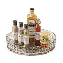 LHNFT Lazy Susan Turntable Spinner Makeup Organizer - 360 Rotating Vanity Tray, Counter Organizer for Kitchen, Bathroom, Fridge, Cupboards