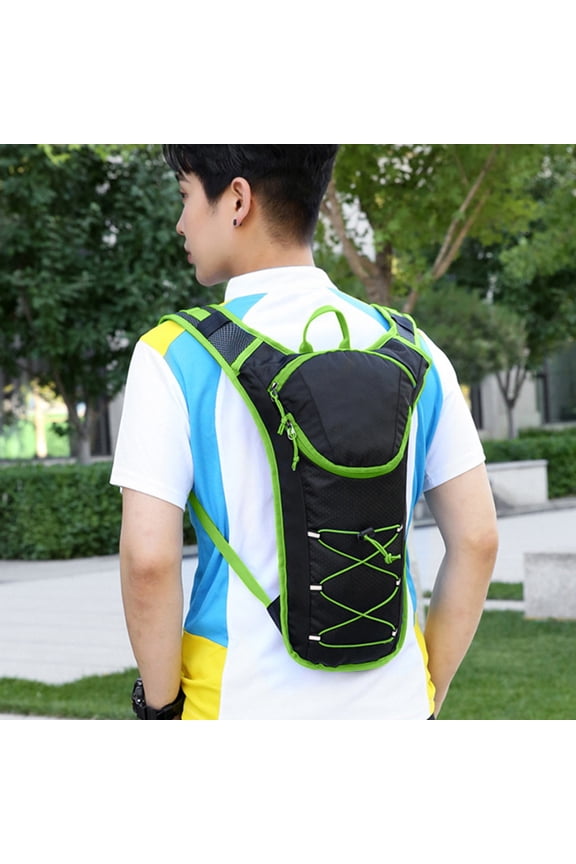 Lightweight Hydration Backpack 2L Water Bladder Pack for Running, Cycling, Hiking – Anti-Theft Water Backpack with Phone Holder, Trekking Pole Holder & Reflective Strips for Men & Women