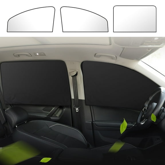 LHNFT Magnetic Car Window Sun Shade,Lightproof Mesh Sunshade & Sun Visor for Side Windows,Universal Auto Curtain for Driving,Auxiliary Seat & Back Row