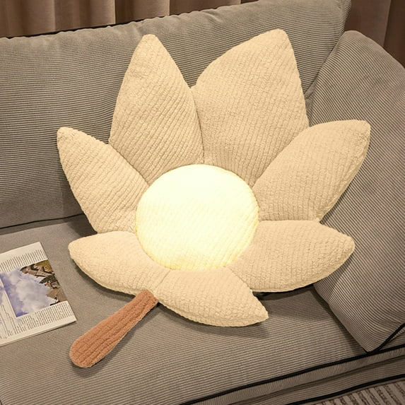 LHNFT Maple Leaf Outdoor Chair Cushions, Patio Chair Cushions, Tufted Memory Foam Seat Cushion Chair Pads, Water-Resistant Olefin Chair Seat Cushion Non-Slip Backing, Office Supplies, 17.74" x 17.74"