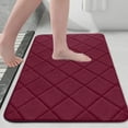 thumbnail image 1 of LHNFT Memory Foam Bath Mat 24x16, Ultra Soft and Absorbent Bathroom Rugs, Machine Washable, Comfortable Bath Carpet for Bathroom Floor, Tub and Shower, 1 of 6