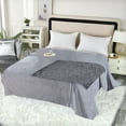 thumbnail image 1 of LHNFT Soft Cozy Flannel Fleece Throw Blanket, Solid Shag Minky Lightweight Fuzzy Flannel Blanket for Bedroom and Sofa, Luxury Washable Warm Velvet Blanket for Couch Pet, Breathable, 100x70CM, 1 of 8