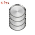 thumbnail image 1 of LHNFT Stainless Steel Plates 5.5 inch Metal Lightweight Unbreakable Dinner Dishes Plates Set Non-Toxin Dishwasher Safe BPA Free and Healthy, 1 of 2