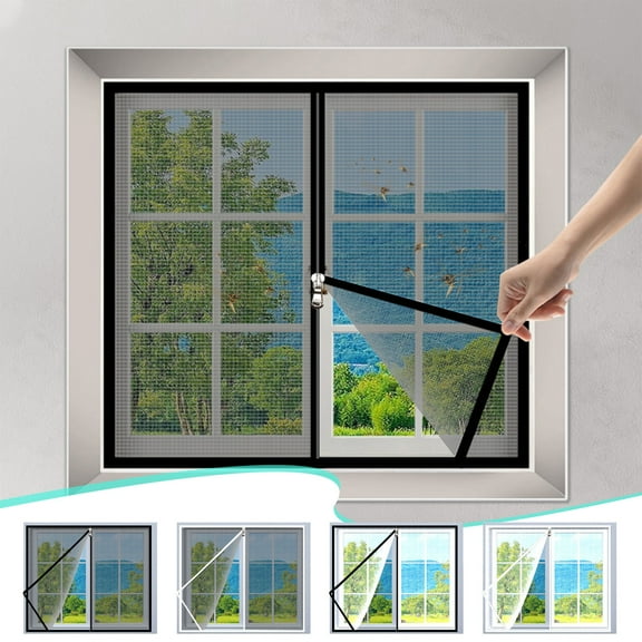 LHNFT Stainless Steel Window Screen,39 x 47 Inch Fine Mesh Replacement Net,Anti-Insect & Pet Proof,Window Protector
