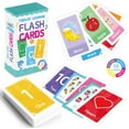 thumbnail image 1 of LHNFT Toddler Learning Flash Cards, Set of 58 Letter Flashcard - for Toddlers Ages 18 Months, Alphabet Flash Cards Contains Letters, Colors, Shapes and Numbers, Waterproof Learning Educational Toys, 1 of 1