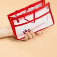 thumbnail image 1 of LHNFT Translucent Purse Handbag Tote Pocketbook Bag Organizer Insert with Zipper Handle for Women Medium Beige, 1 of 4