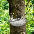 thumbnail image 1 of LHNFT Wall Mounted Bird Bath for Outside, 9 Inches Tree Mounted Birdbath Bowl, Transparent Flower-Shaped Hummingbird Feeder Tray for Trees Walls Wooden Fences, 1 of 6