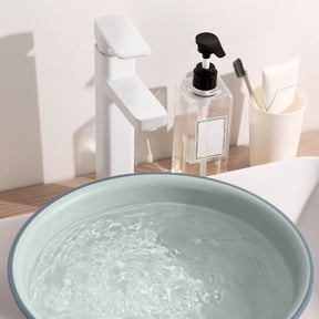 LHNFT Wash Basins - Round Plastic Hospitals Bedside Soaking Tub - Portable Washbasin - Laundry Basin, Thickened Wider, for Washing Foot, Washing Clothes, Face Cleaning, Bathroom Accessories