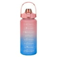 thumbnail image 1 of LHNFT Water Bottles, Bottle with Time Marker, Wide Mouth Leakproof, Sports Fitness Gym Camping, SpillProof, for School, Fitness Enthusiasts & Indoor, BPA FREE, 2000ml/68 oz, 1 of 7