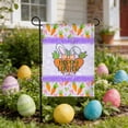 thumbnail image 1 of LHNFt Easter Linen Garden Flag, Easter Bunny Design, Double-Sided, 12.6x18.5 inches, Outdoor Yard Decor, 1 of 7