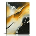 thumbnail image 1 of LHONGY  Abstract Wall Art for Bedroom, Marble Canvas Wall Decor for Living Room, Black and Gold Picture 12x16 in, 1 of 5