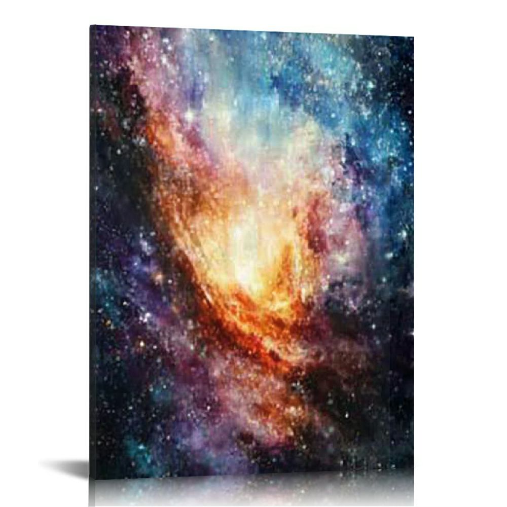 LHONGY Canvas Wall Art Outer Space Pictures Fantastic Starry Painting ...
