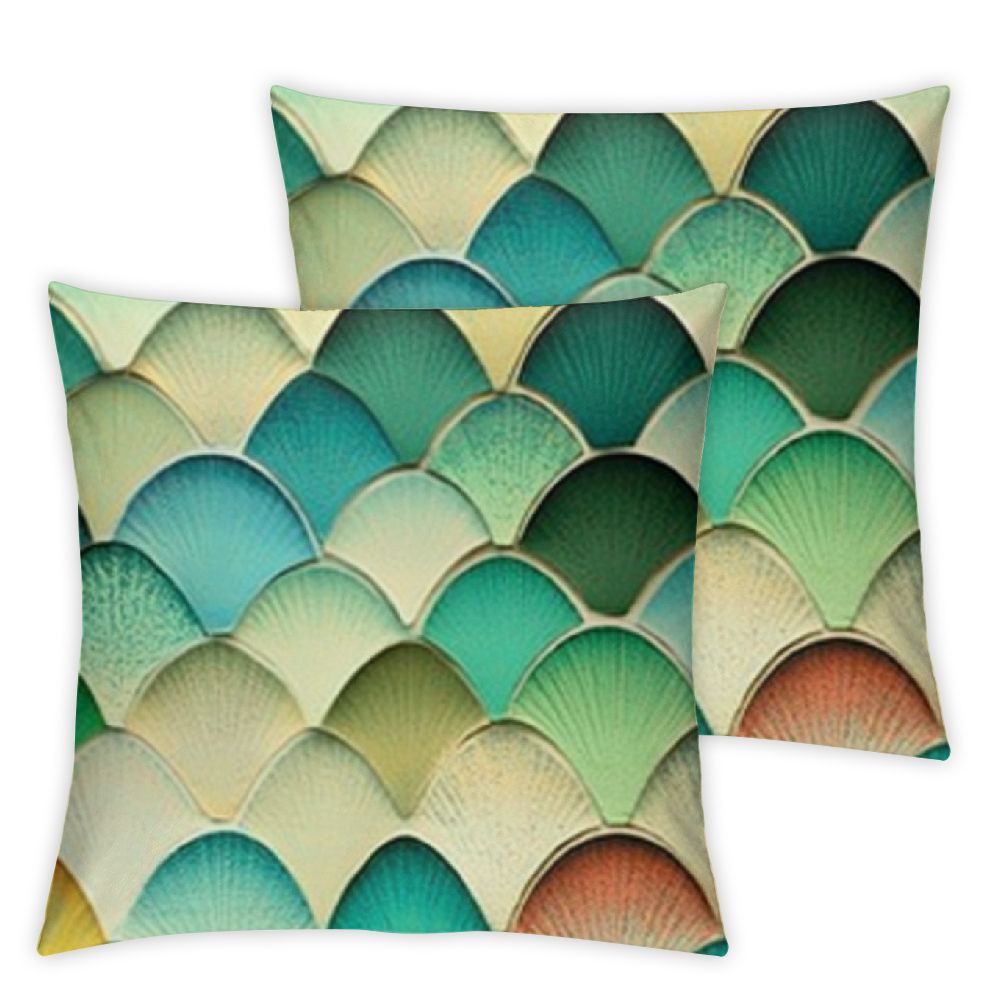 Fish scale pillow hotsell