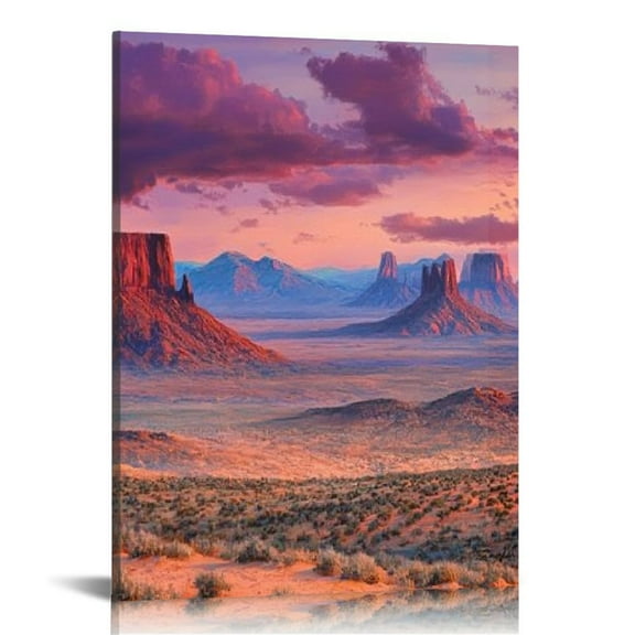 LHONGY Hunts Mesa Valley Utah Arizona Photo Black 12x16 in