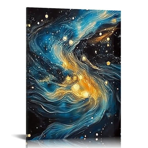 LHONGY  Wall Decor Vintage Celestial Poster, Dark Aesthetic Moon And Stars Decor, Goth Room Picture Witchy Gothic Wall Art Prints 12x16 in