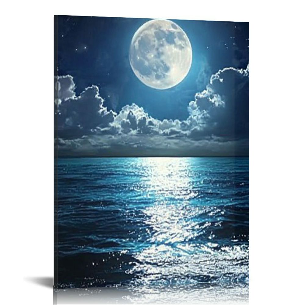 LHONGY Wall Sea Ocean Landscape Picture Canvas Wall Art Print Paintings ...