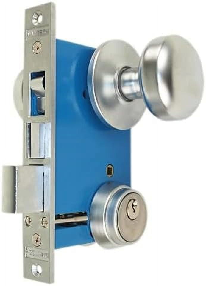 LHR Left Hand Reverse Chrome 26D Finish Double Cylinder Iron Gate