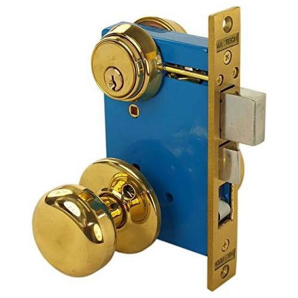 LHR Left Hand Reverse Double Cylinder Iron Gate Ornamental Mortise Lock
