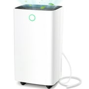 LHRIVER 25 Pint Quiet Dehumidifier, Cover up 1500 Sq. Ft, 24H Timer, 3 Modes & Child Lock Dehumidifier for Home Basement