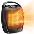 thumbnail image 1 of Electactic Compact 1500W/750W Space Heater with Thermostat - ETL Certified Ceramic Portable Heater Fan, Ideal for Home/Dorm/Office/Kitchen, Black, 1 of 7