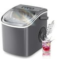 thumbnail image 1 of Electactic Countertop Ice Maker Portable Ice Machine with Handle, Self-Cleaning Ice Makers, 26Lbs/24H, 9 Ice Cubes Ready in 6 Mins for Home Kitchen Bar Party Gray, 1 of 7