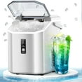 thumbnail image 1 of LHRIVER Countertop Nugget Ice Maker, 35Lbs/24H, Soft Chewable Ice, Ice Scoop, Self-Cleaning, White, 1 of 7