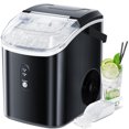 LHRIVER Nugget Ice Maker Countertop, 33lbs/24H with SelfCleaning Function, Portable Sonic Ice