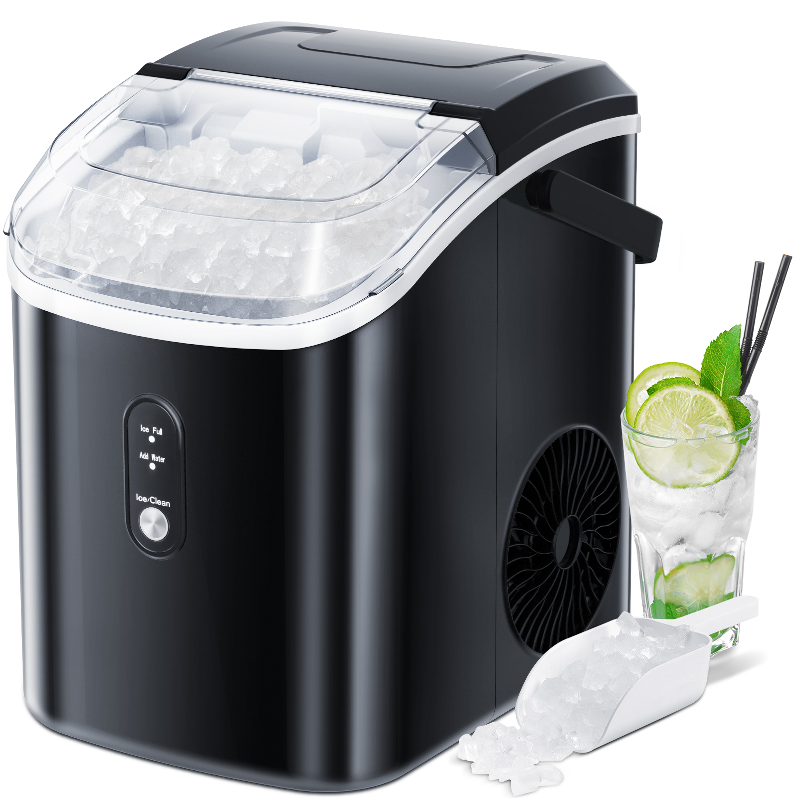 Igloo IGLICEBSCGSN26WH Automatic SelfCleaning 26Pound Ice Maker