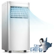 LHRIVER 8000 BTU 3 in 1 Portable Air Conditioner with remove control, cools up 350 Sq Ft, 24h Timer, White