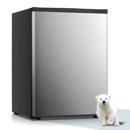 Electactic Upright Freezer, Energy Saving 2.1 Cu.ft Single Door Compact Upright Freezer with Reversible Door(Silver)