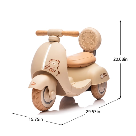 LHKJ 12V Electric Motorcycle with Parent Control, Ages 1-3