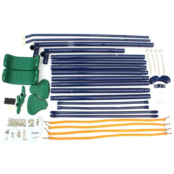 LHSHID 2-in-1 Backyard Swing Set with Belt Swing & Glider