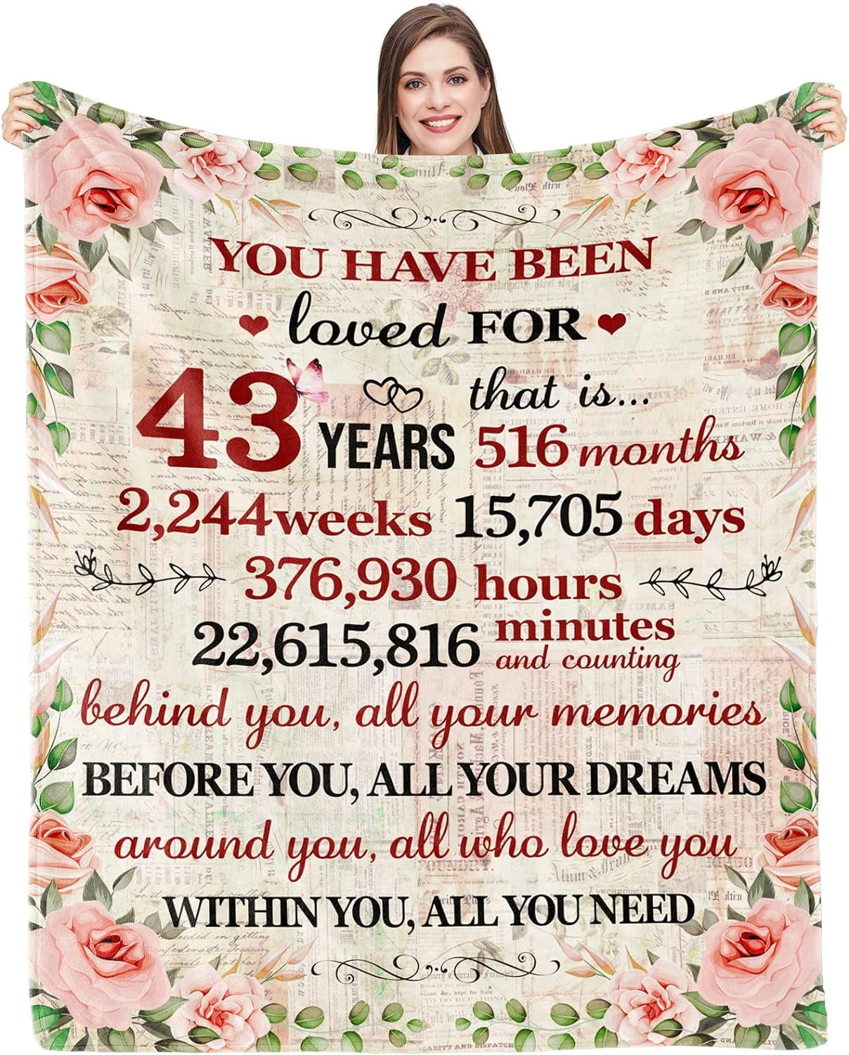 LHSHID 43 Year Old Birthday Gifts For Women 43rd Birthday Decorations lhshid-43-year-old-birthday-gifts-for-women-43rd-birthday-decorations