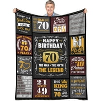 LHSHID 70th Birthday Gifts for MenBest Gifts for 70 Year Old ManMeaningful 70th Birthday Gifts70 Year Old Birthday Gifts for MenMens 70th Birthday Gift Ideas for Dad Blanket 30"x40"