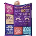 thumbnail image 1 of LHSHID 75th Birthday Gifts for Women or Men Gifts for 75 Year Old Woman 75th Birthday Decorations for Women 75 Birthday Party Decorations for Men 75 Birthday Gifts Throw Blanket 50x60in, 1 of 6
