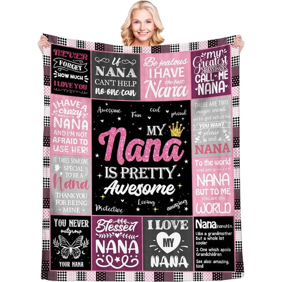 LHSHID Abuelita Gifts in Spanish Regalos para Abuela Birthday Gifts for Grandma Abuela Gifts Grandma Gift Ideas from Grandchildren Abuelita Gift from Granddaughter Grandmother Blanket 30"x40"